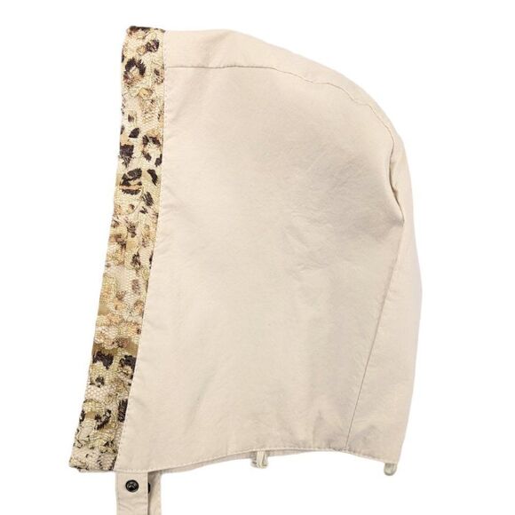 Exclusive Cream Colored Leopard Print Jacket - Picture 3 of 12